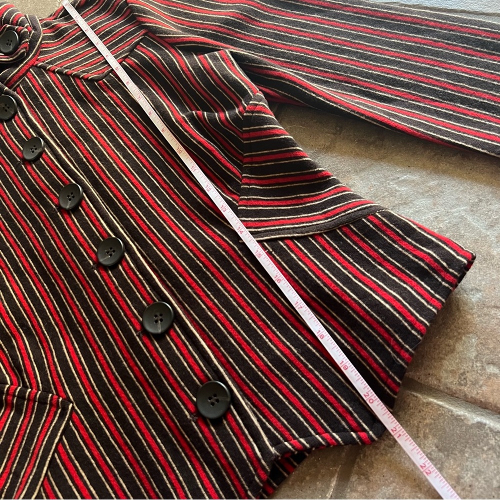 Diane Von Furstenberg Striped Wool Blazer - Picture 12 of 13